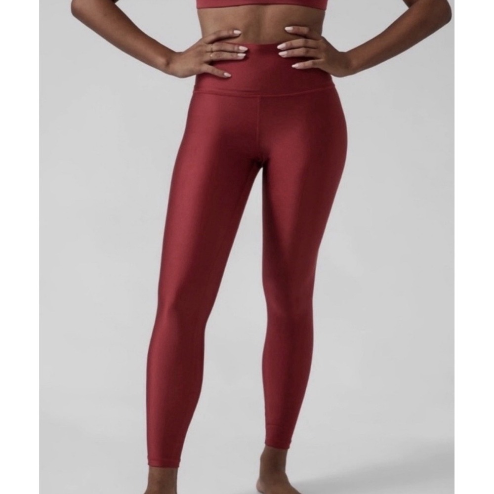 Athleta Elation Sheen Tight Leggings Size Womens M 7/8 Legnth Pockets High Waist